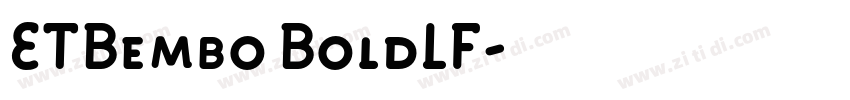 ETBembo BoldLF字体转换